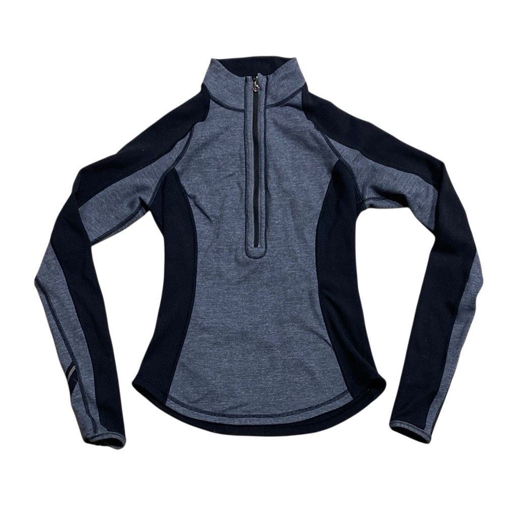 Lululemon Run: U-Turn Pullover (First Release) Reversible Black Gray Size 4 - Picture 1 of 16